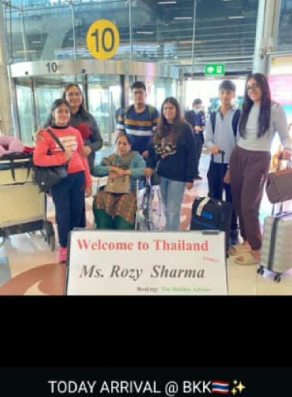 Thailand arrival